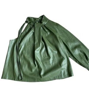 Eloquii faux leather top